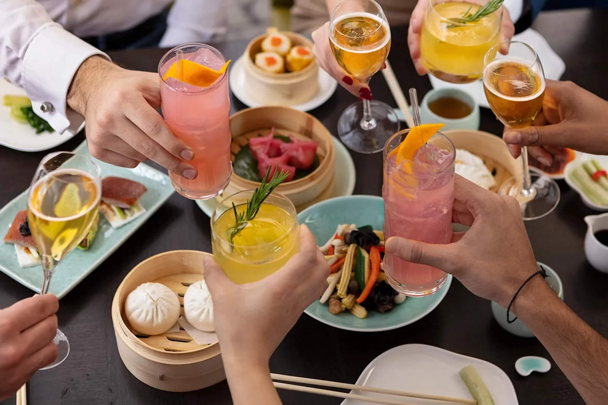 yauatcha dishes and drinks