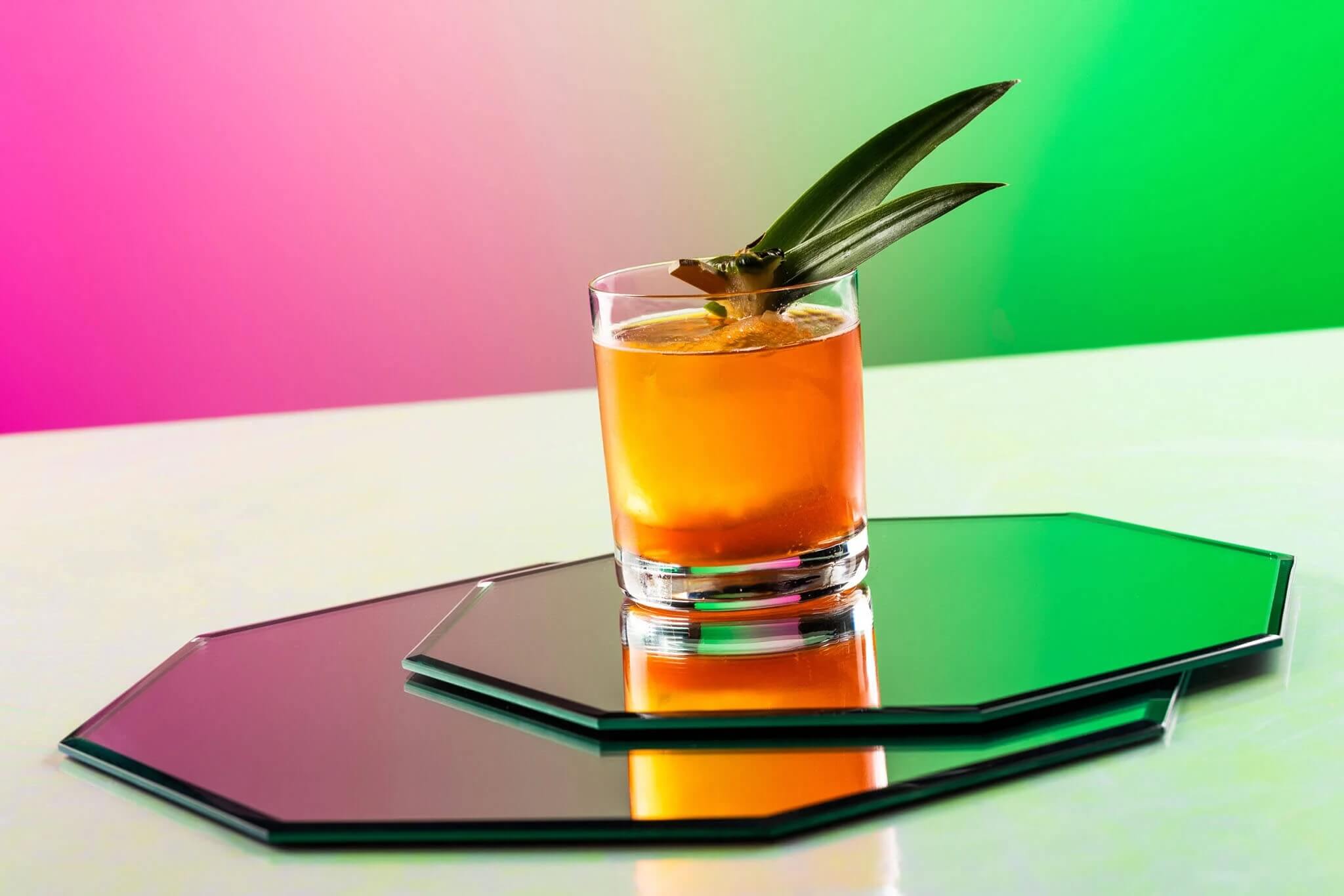 Cocktail with garnish