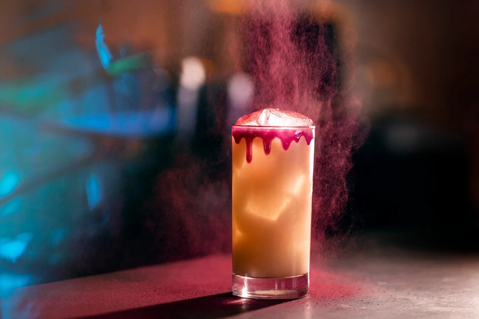 cocktail with drizzle