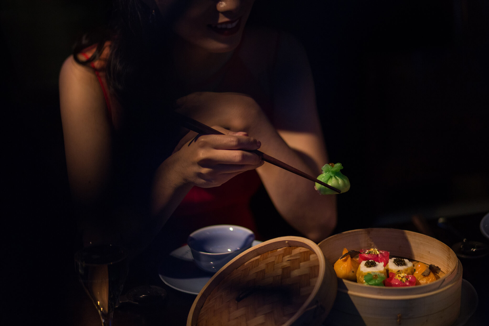 Woman with Dim Sum