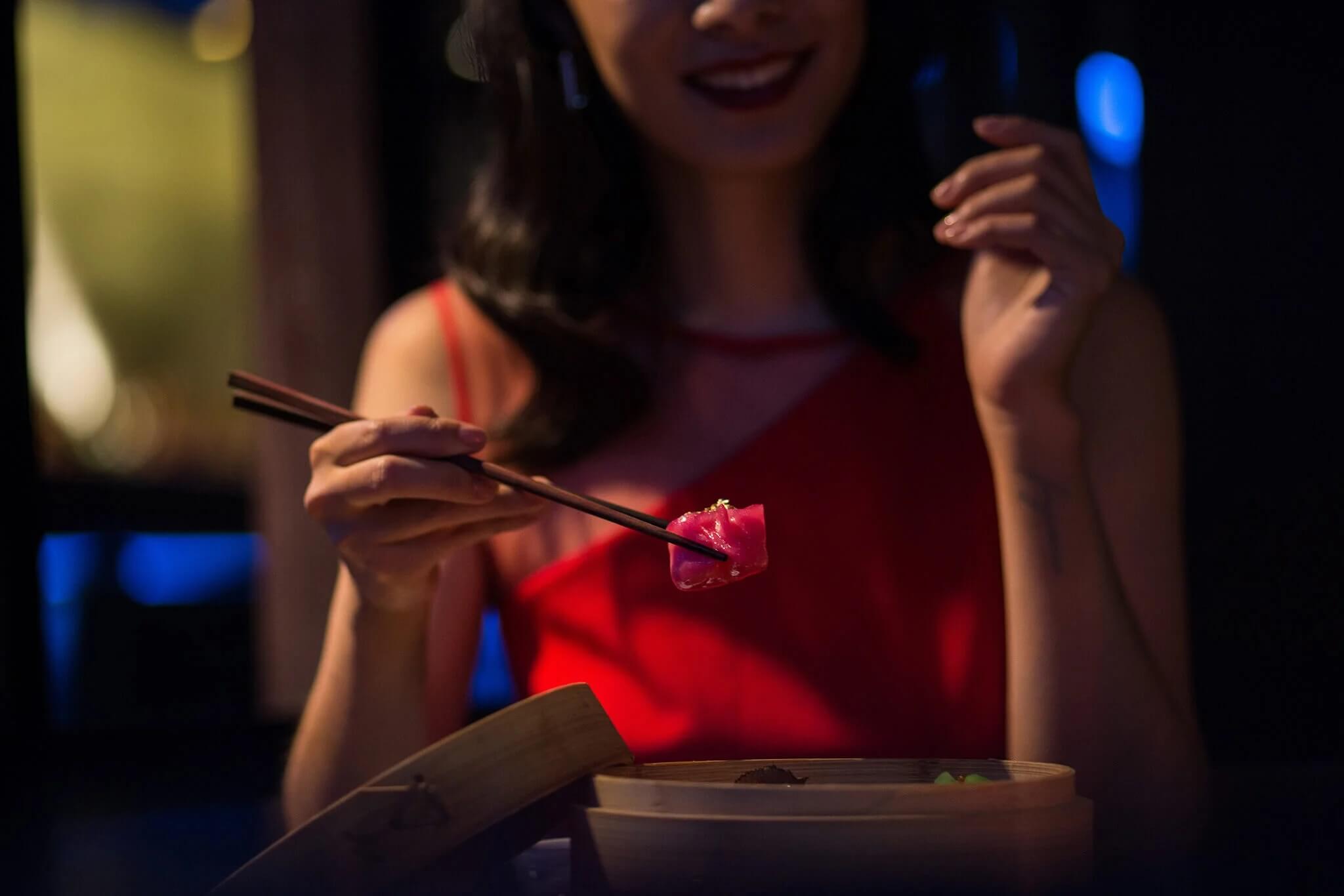 Woman with Dim Sum