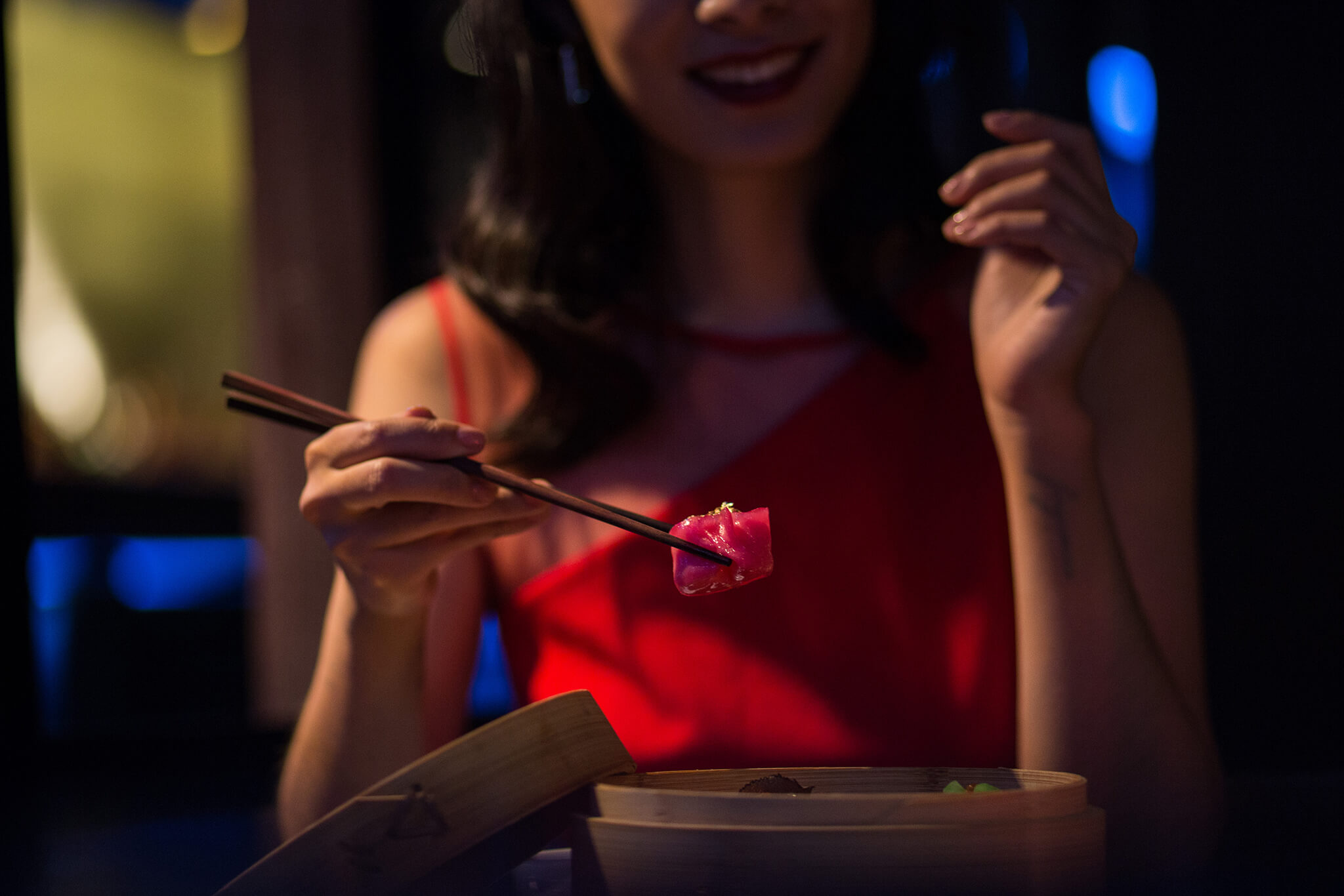 Girl with Dim Sum